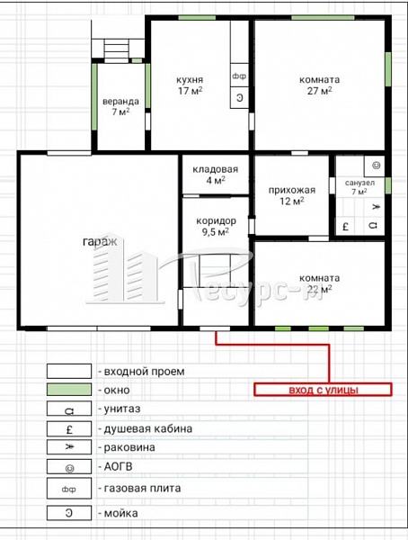 Дом, 82.1 кв. м, г. Выкса, Ближне-Песочное рп, Прогонная ул