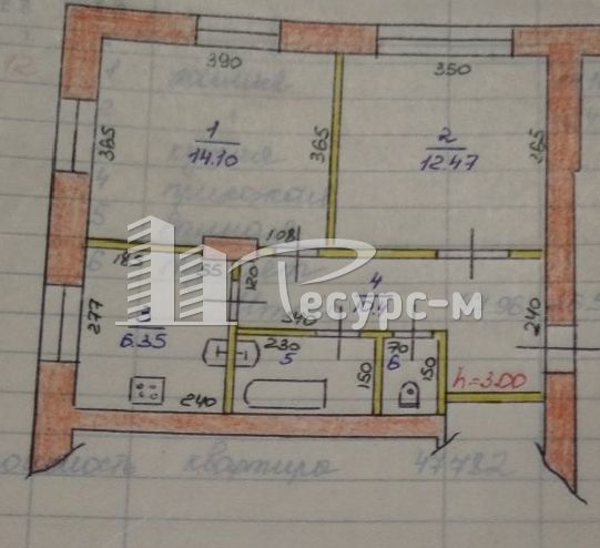 2-к квартира, г. Выкса, Островского ул, 56 2-к квартира, г. Выкса, Островского ул, 56